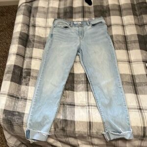 Light blue denim jeans